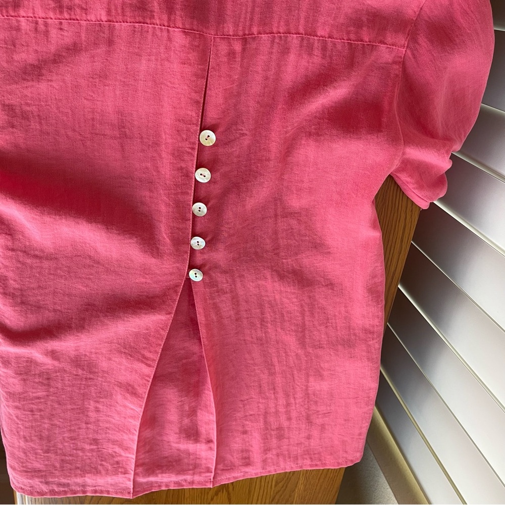 Fridaze Eleanor Linen Blouse Pink Size S - Picture 9 of 15